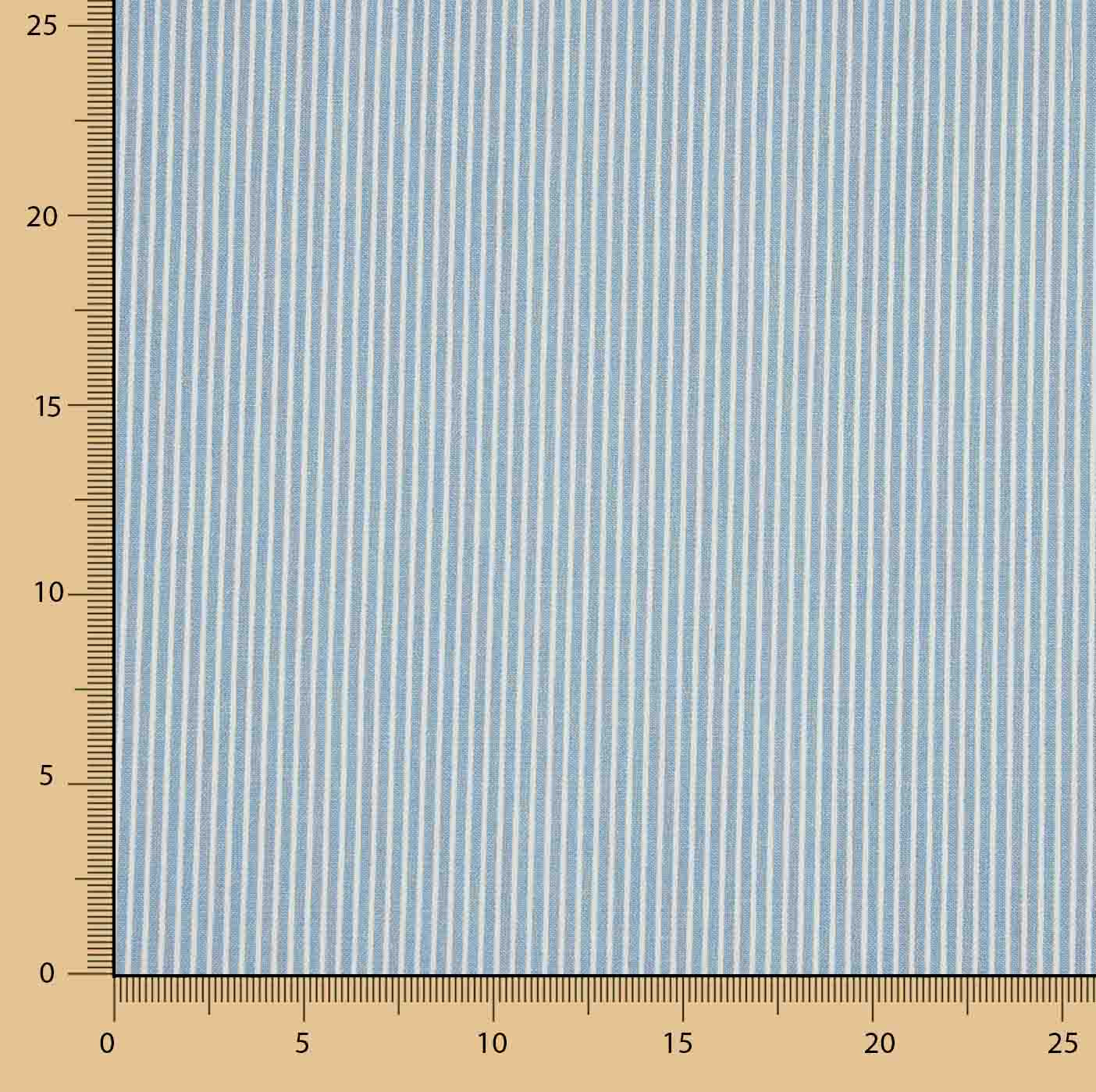 Calças de ganga às riscas azul claro e branco - Ribes y Casals