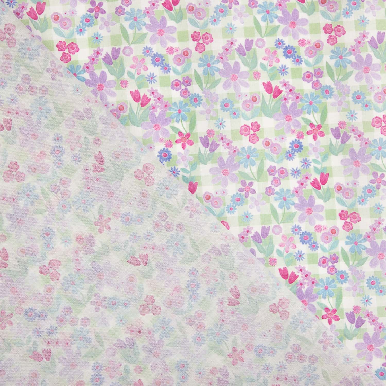 Popeline de algodão Lavender Meadow - Ribes y Casals