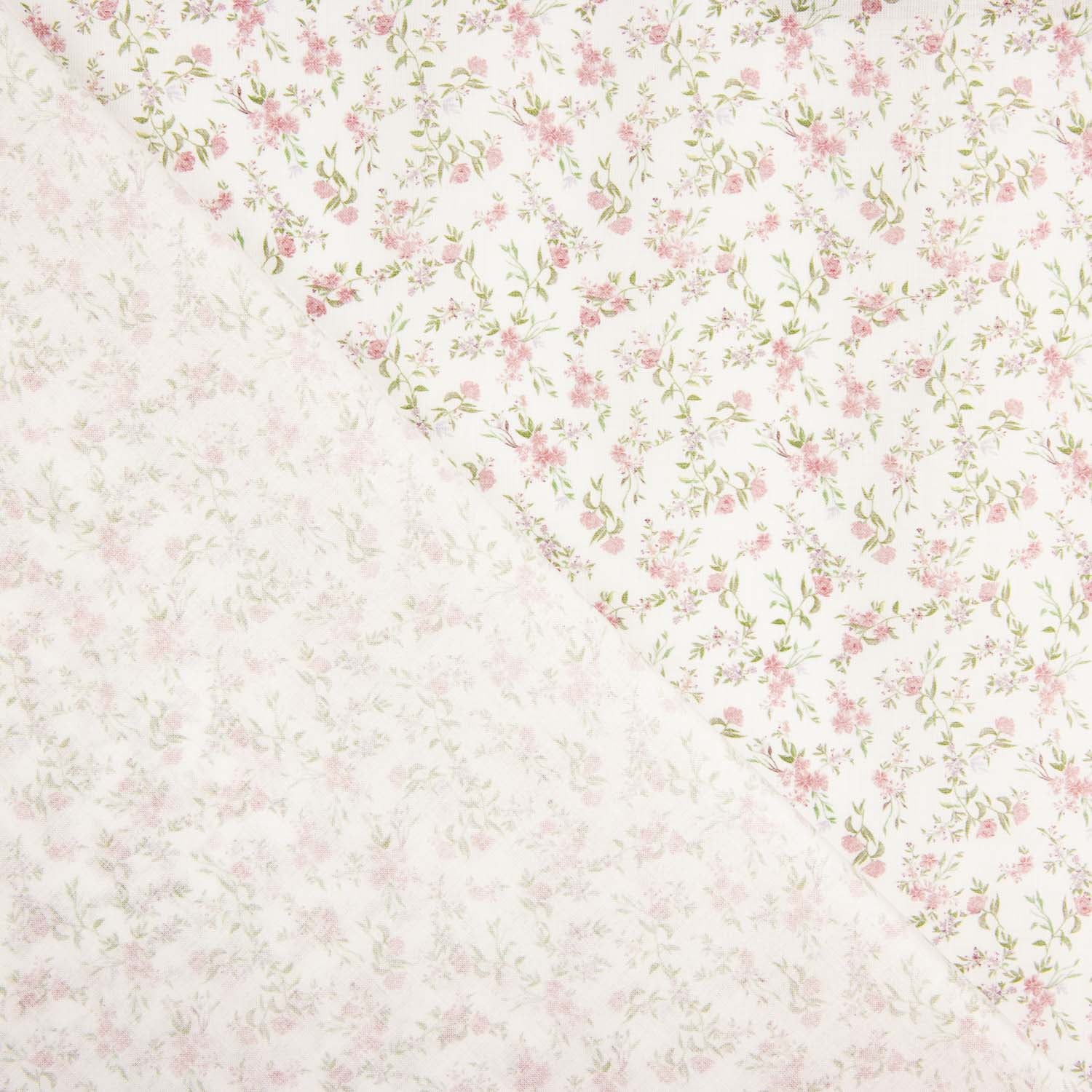 Popeline de algodão Pink Blossom Breeze - Ribes y Casals