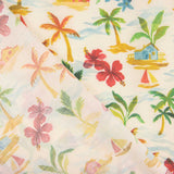 Popeline de algodão Aloha Paradise Sun - Ribes y Casals
