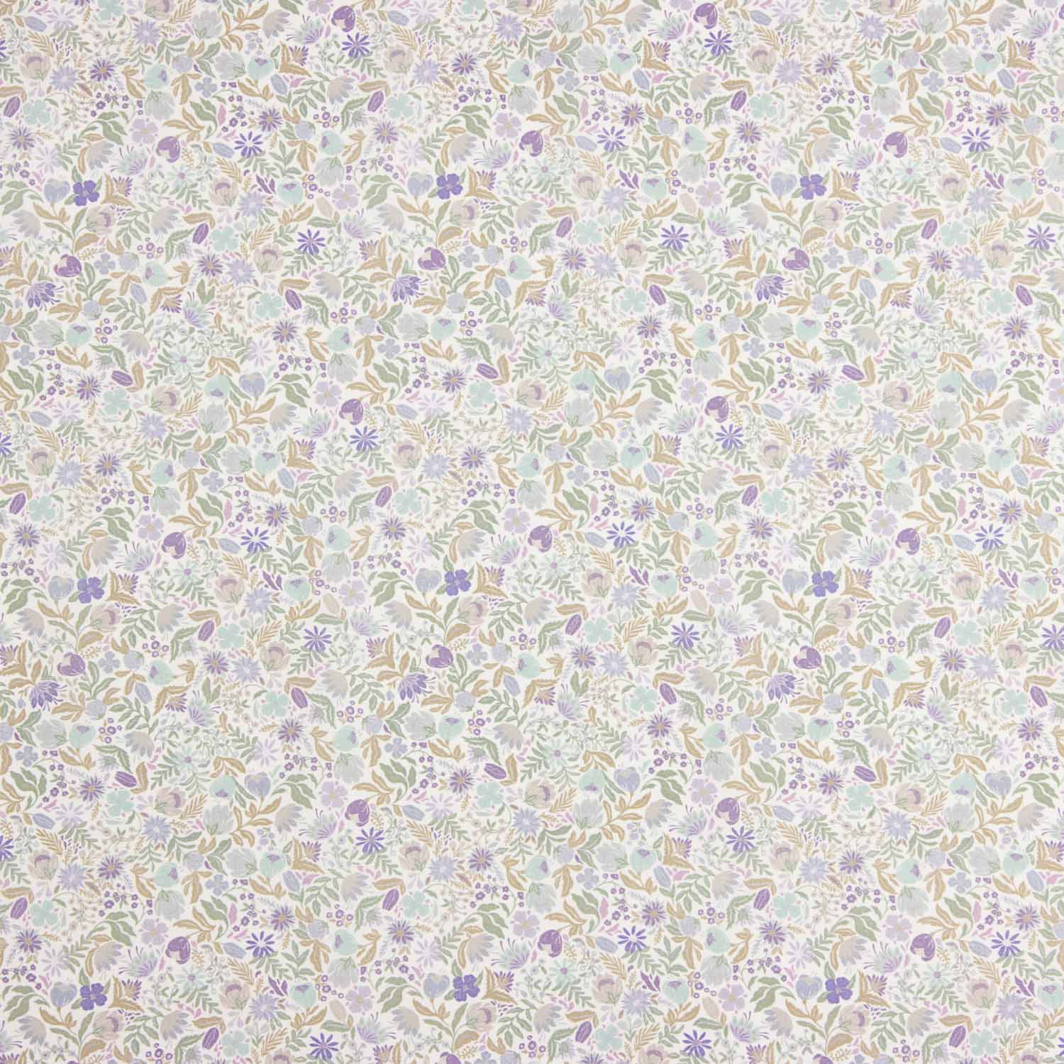 Popeline de algodão vintage Lavender Garden - Ribes y Casals