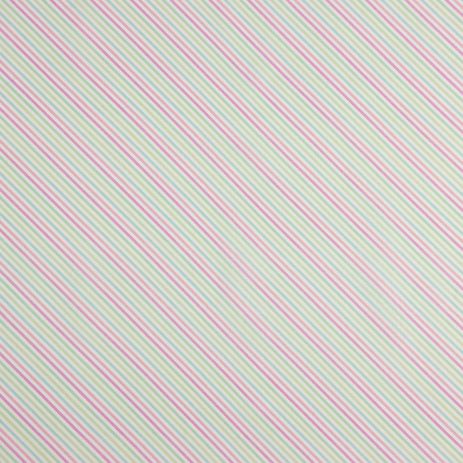 Popeline de algodão Candy Stripes - Ribes y Casals