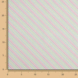 Popeline de algodão Candy Stripes - Ribes y Casals