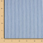 Sarga fina de algodão às riscas azul marinho - Ribes y Casals