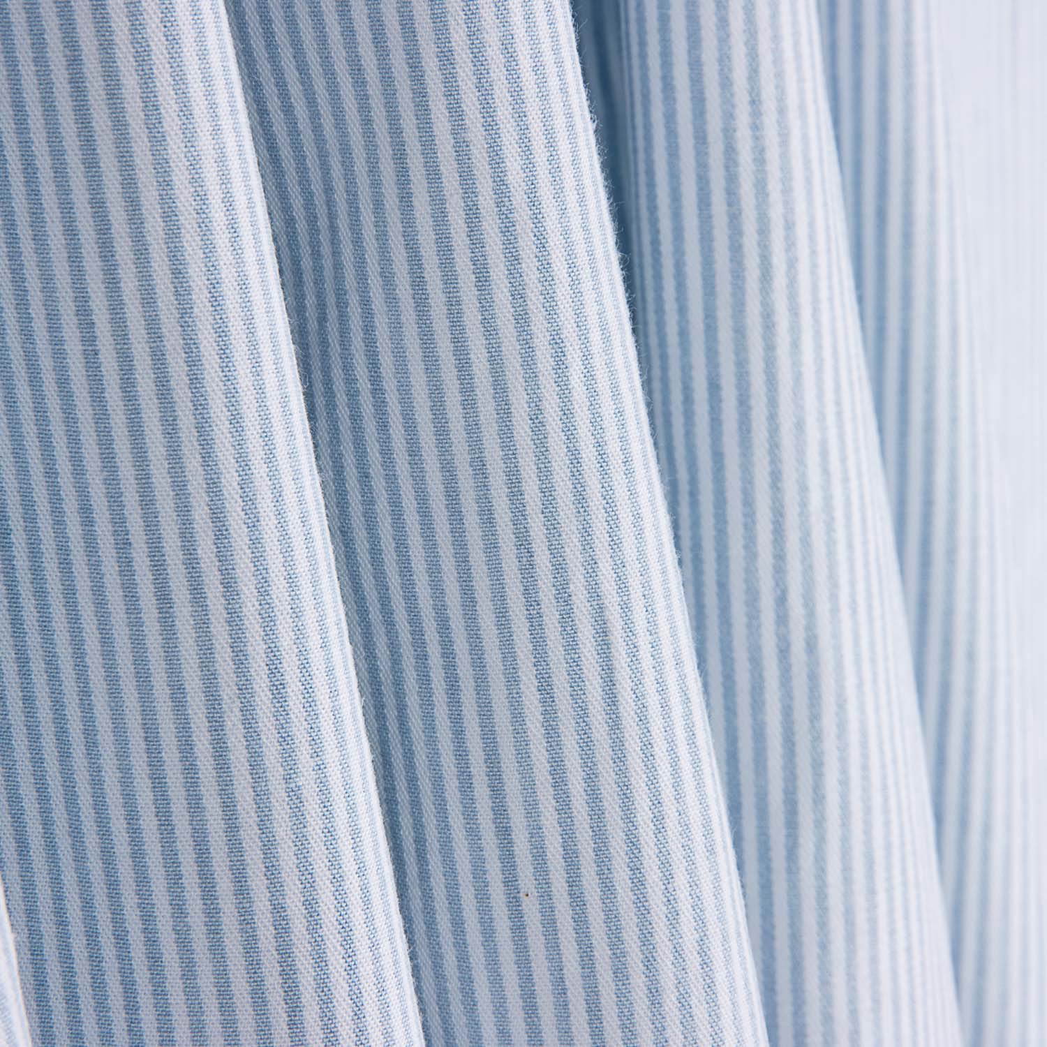 Sarga fina de algodão às riscas mini azul claro - Ribes y Casals