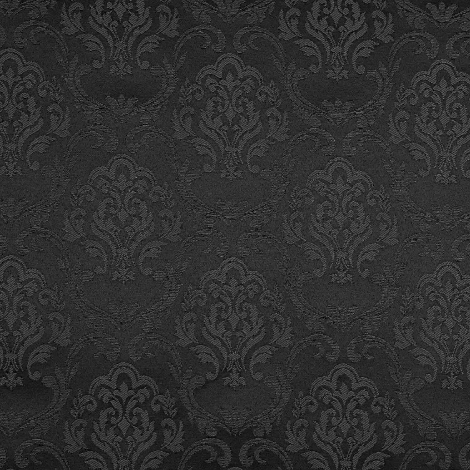 Lona Jacquard Pompeia Preta - Ribes y Casals