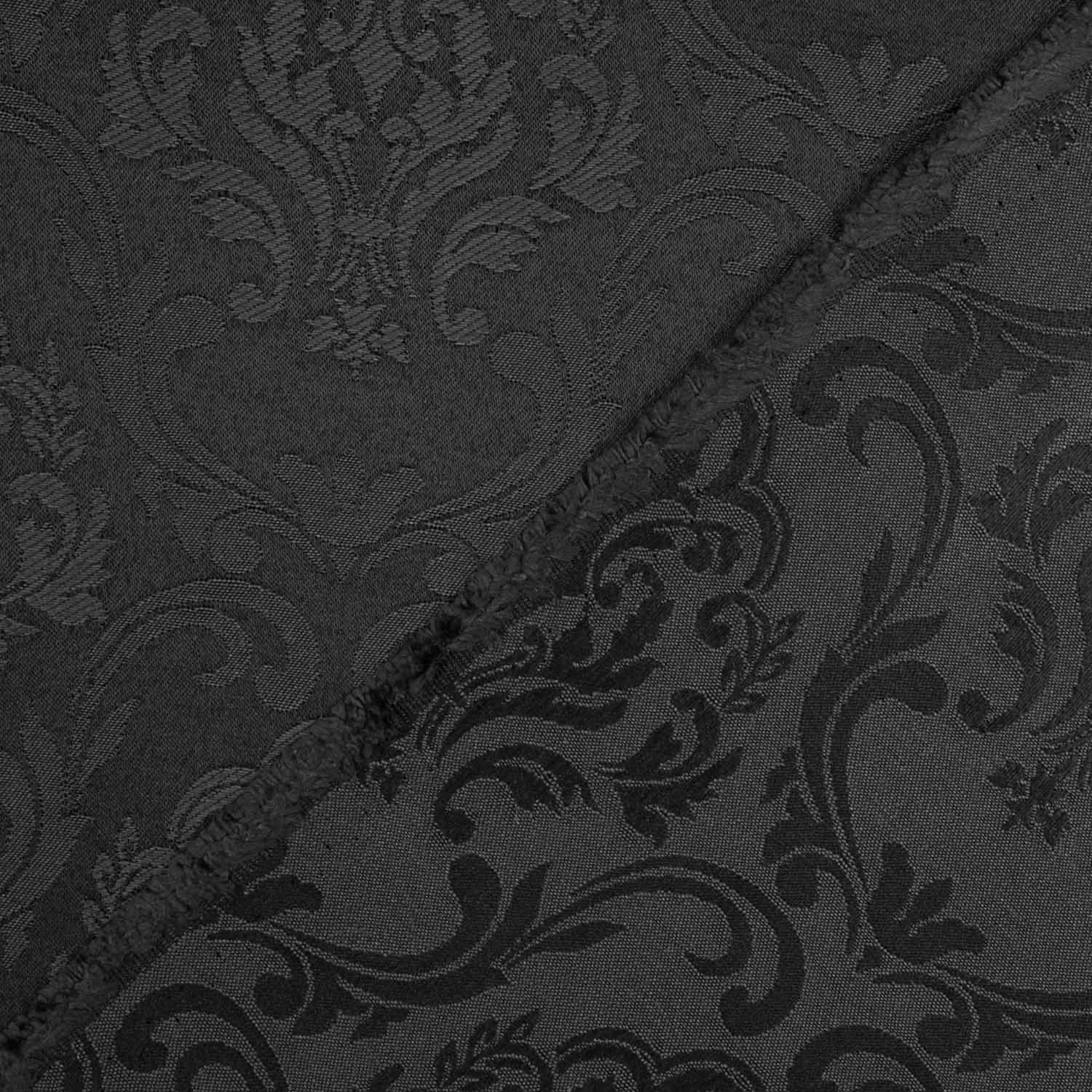 Lona Jacquard Pompeia Preta - Ribes y Casals