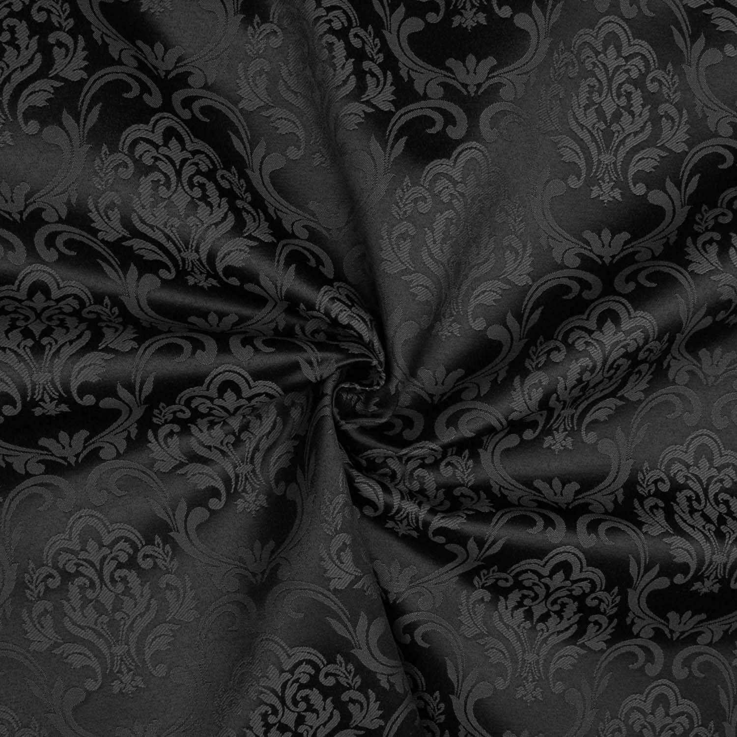 Lona Jacquard Pompeia Preta - Ribes y Casals