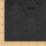 Lona Jacquard Pompeia Preta - Ribes y Casals