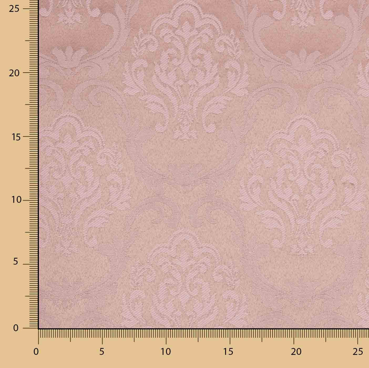 Lona jacquard Pompeia Rosa Ruibarbo - Ribes y Casals