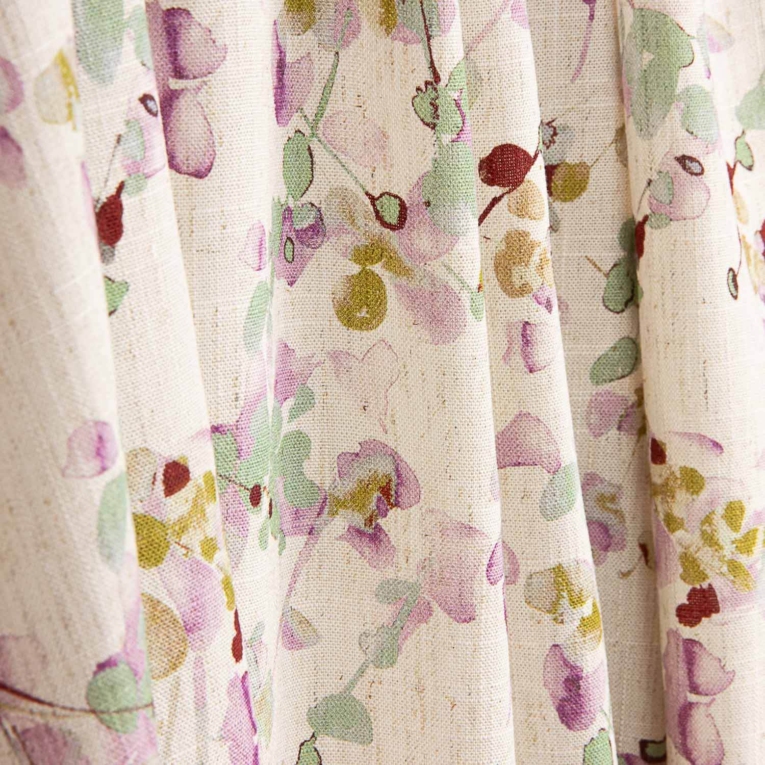 Viscose e Linho Estampado Floral Artístico - Ribes y Casals
