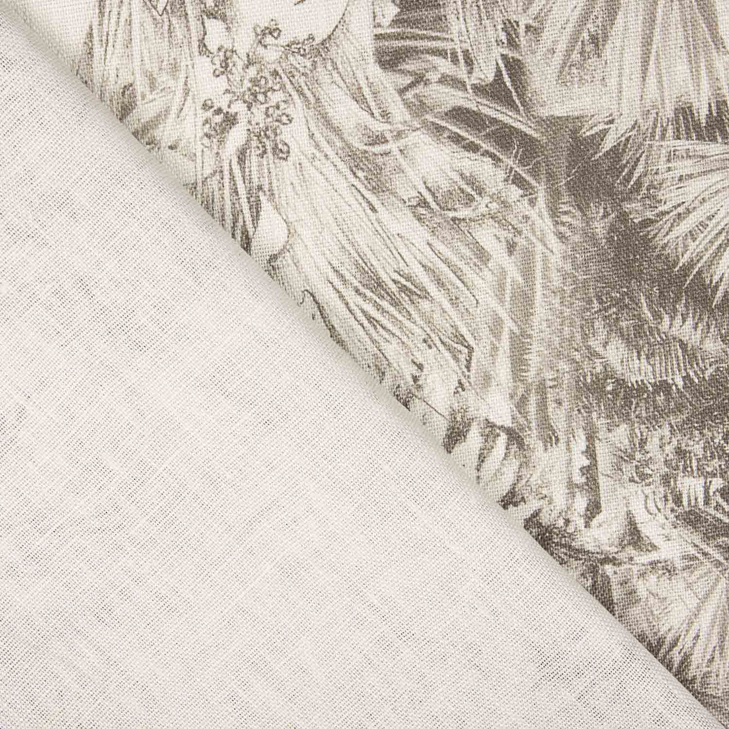 Linho estampado selva bege - Ribes y Casals