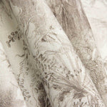 Linho estampado selva bege - Ribes y Casals