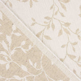 Jacquard para Casa Reversível Folhas Bege - Ribes y Casals