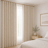 Jacquard para Casa Reversível Folhas Bege - Ribes y Casals