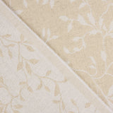 Jacquard para Casa Reversível Branco e Natural com Linho - Ribes y Casals
