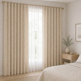 Jacquard para Casa Reversível Branco e Natural com Linho - Ribes y Casals