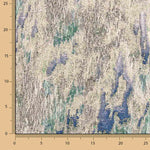 Brocado Lurex com Estampado Abstrato Verde Azul - Ribes y Casals