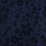 Brocado Azul-marinho com relevo floral - Ribes y Casals