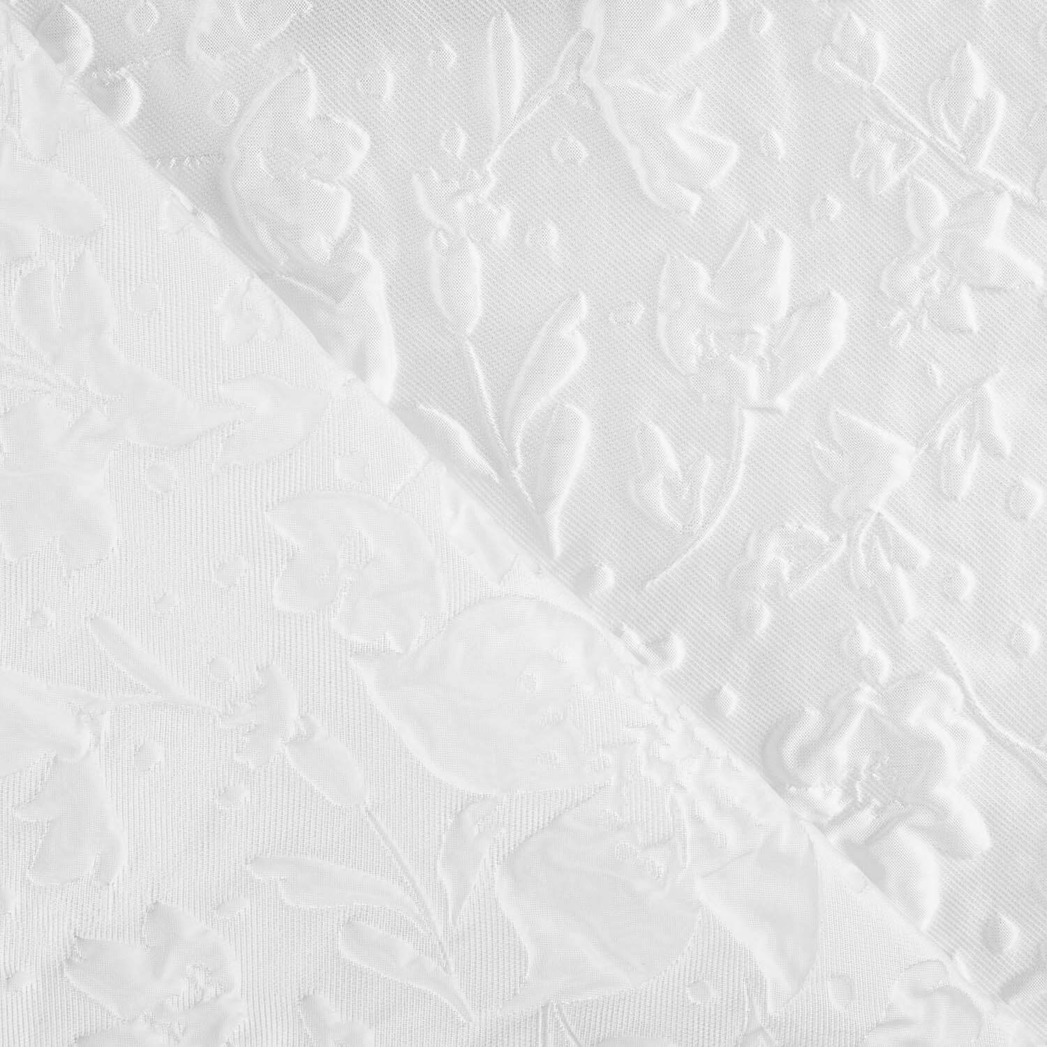 Brocado Branco com Relevo Floral - Ribes y Casals