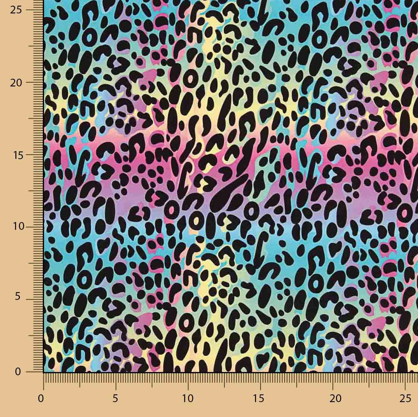 Fibra Técnica Sorona com Estampado Animal Print Neon - Ribes y Casals