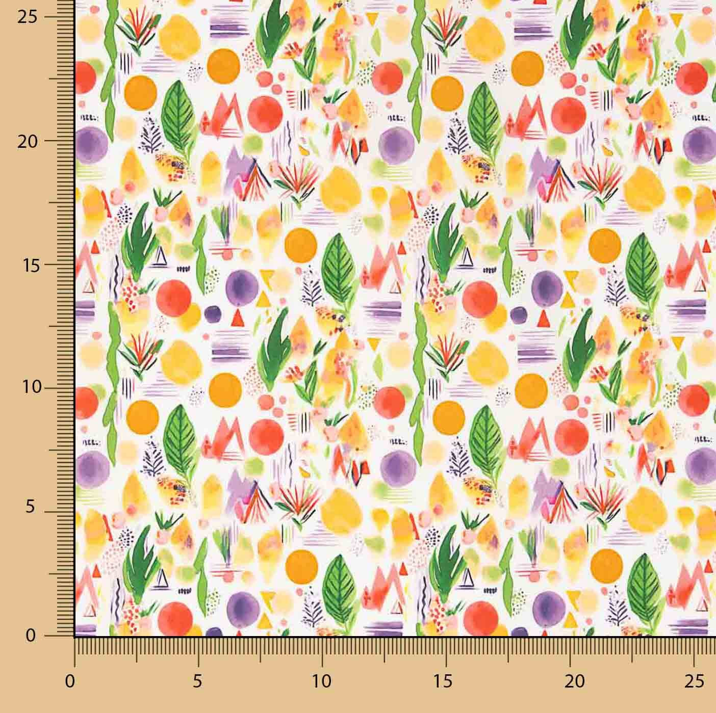 Fibra Técnica Sorona Estampado Abstrato Nature Color - Ribes y Casals