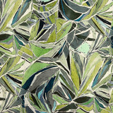 Tencel e Linho com Estampado de Folhas Naturais - Ribes y Casals