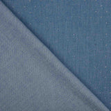 Denim de Algodão com Brilhantes Azuis - Ribes y Casals