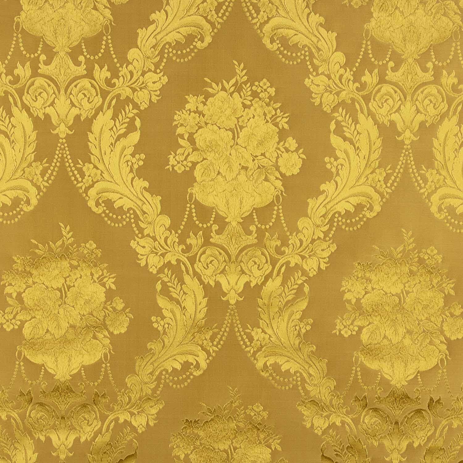 Jacquard Floral Clássico Dourado - Ribes y Casals