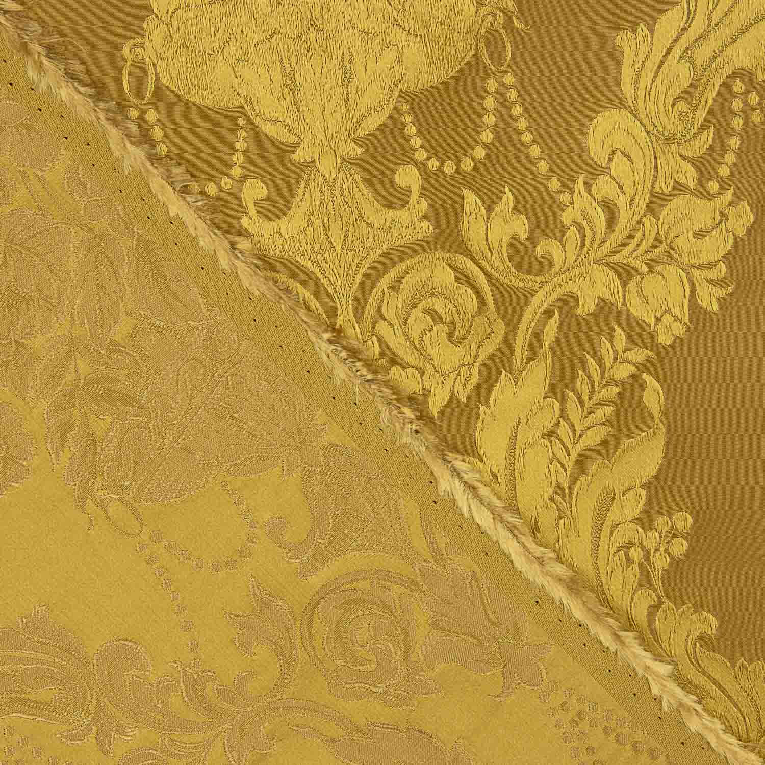Jacquard Floral Clássico Dourado - Ribes y Casals