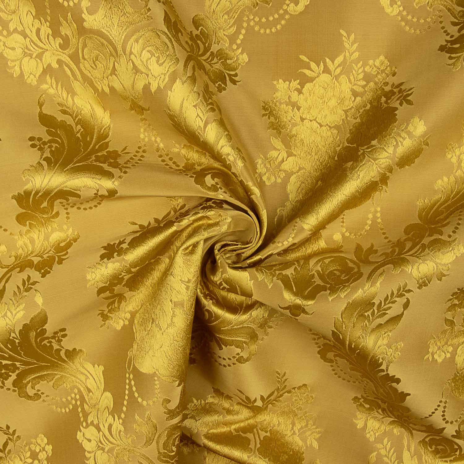 Jacquard Floral Clássico Dourado - Ribes y Casals