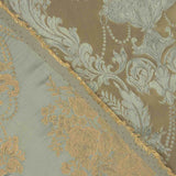 Jacquard Floral Clássico Verde Claro e Bege - Ribes y Casals