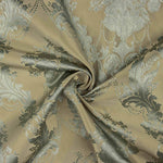 Jacquard Floral Clássico Verde Claro e Bege - Ribes y Casals