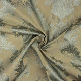 Jacquard Floral Clássico Verde Claro e Bege - Ribes y Casals