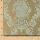 Jacquard Floral Clássico Verde Claro e Bege - Ribes y Casals
