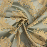 Jacquard Floral Clássico Verde Claro e Bege - Ribes y Casals