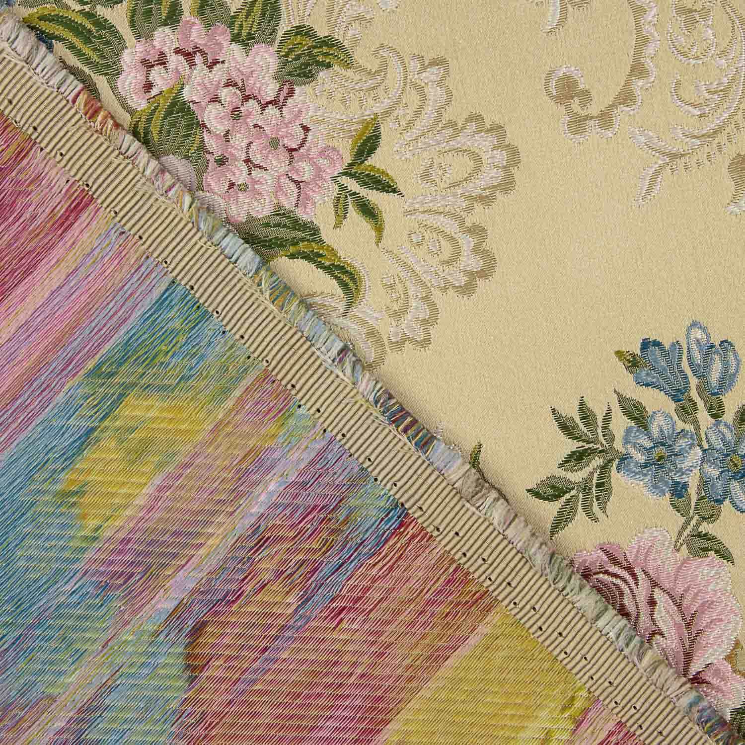 Jacquard Floral Romântico Bege - Ribes y Casals
