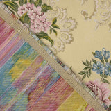 Jacquard Floral Romântico Bege - Ribes y Casals