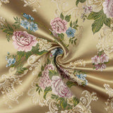 Jacquard Floral Romântico Bege - Ribes y Casals