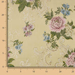 Jacquard Floral Romântico Bege - Ribes y Casals