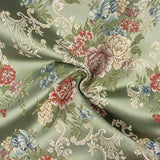Jacquard Floral Romântico Verde - Ribes y Casals