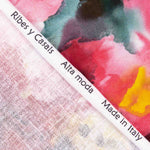 Linho e Algodão com Estampado Floral em Aquarela Chagall - Ribes y Casals