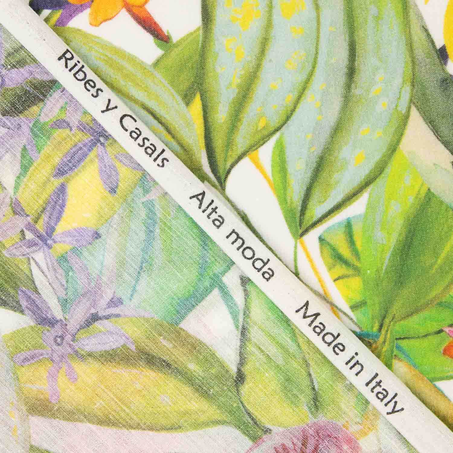 Voile Bambula Algodão Floral Tropical Renoir - Ribes y Casals