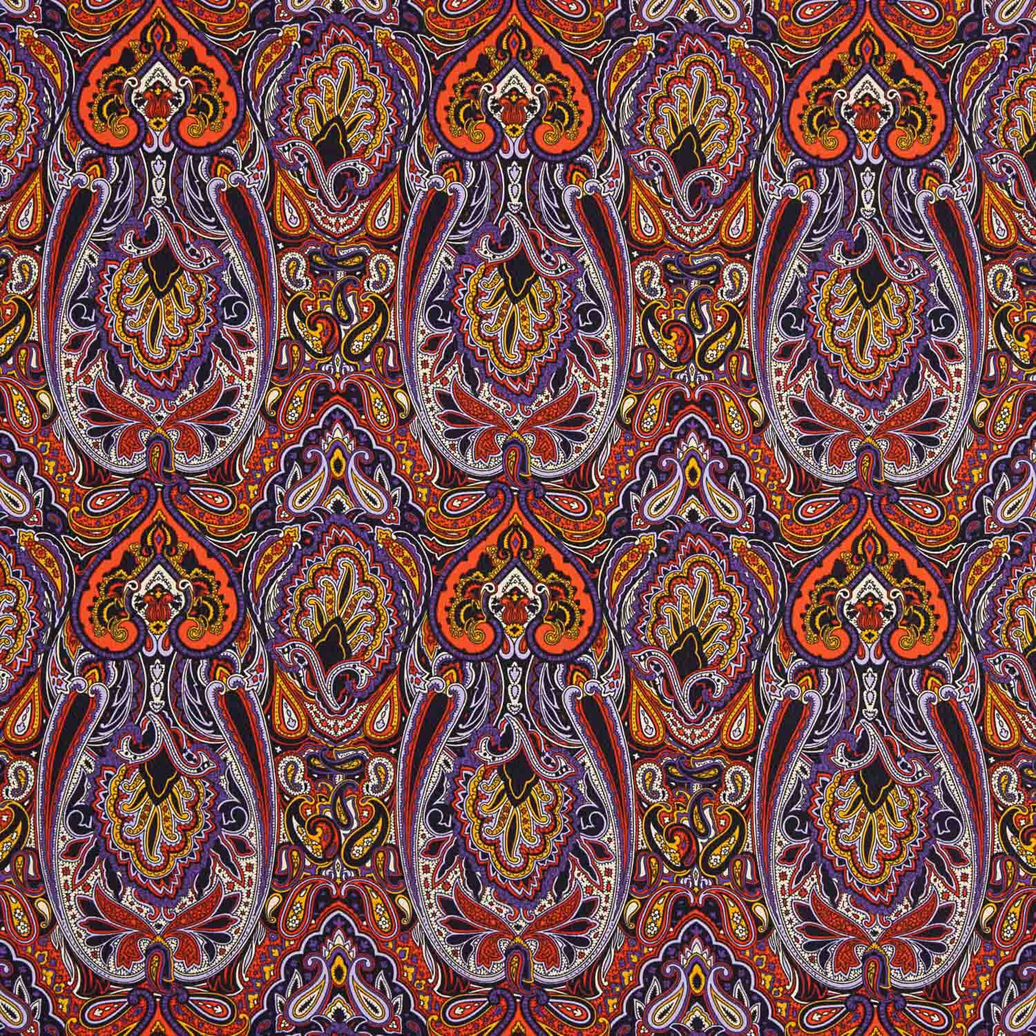 Viscose estampada com padrão Paisley étnico Missoni - Ribes y Casals