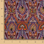 Viscose estampada com padrão Paisley étnico Missoni - Ribes y Casals