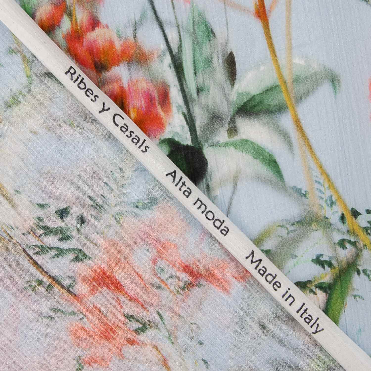 Voile Bambula Algodão Floral Delicado Monet - Ribes y Casals