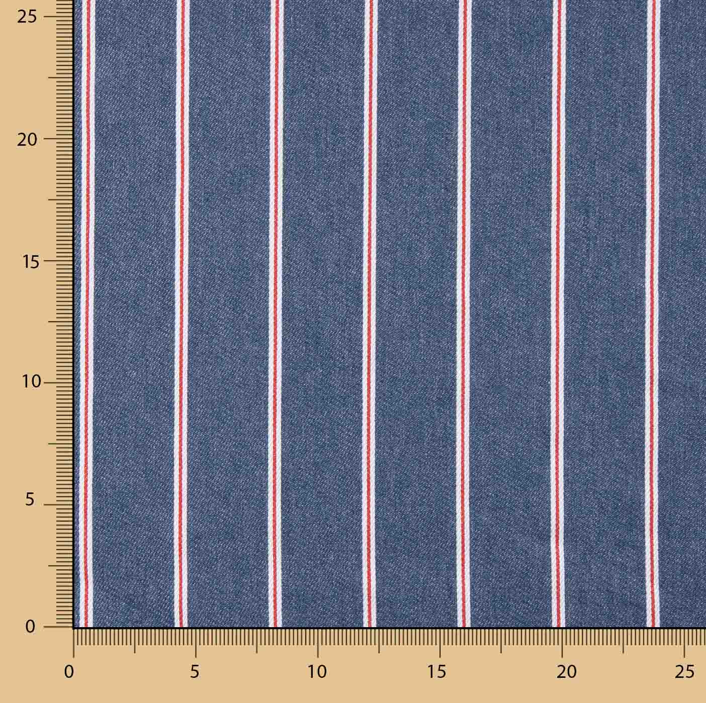 Jeans com listras diplomáticas multicoloridas - Ribes y Casals