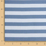 Lona às Riscas Bicolor Azul e Celeste - Ribes y Casals