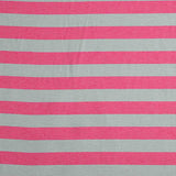 Lona com riscas bicolor rosa e verde acinzentado - Ribes y Casals