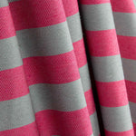 Lona com riscas bicolor rosa e verde acinzentado - Ribes y Casals